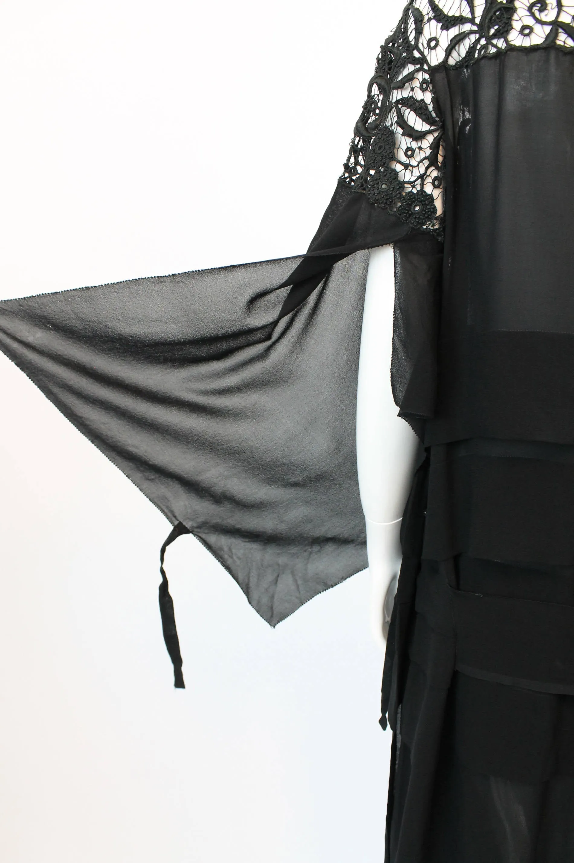 1930s SPIDERWEB lace dress cutout small medium| new fall