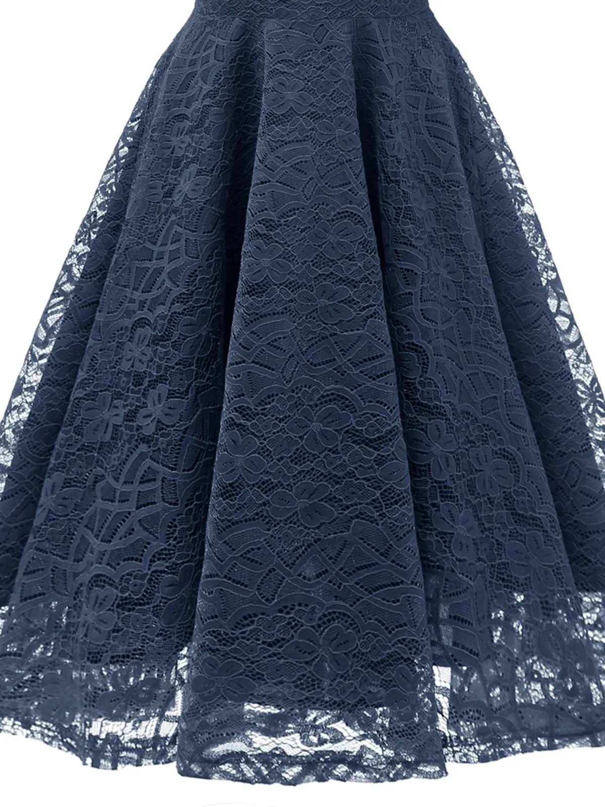 1950s Cap Sleeve Swing Lace Dress