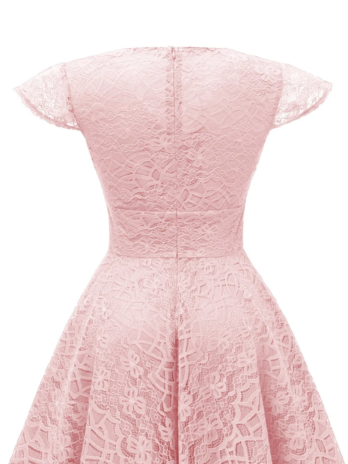 1950s Cap Sleeve Swing Lace Dress