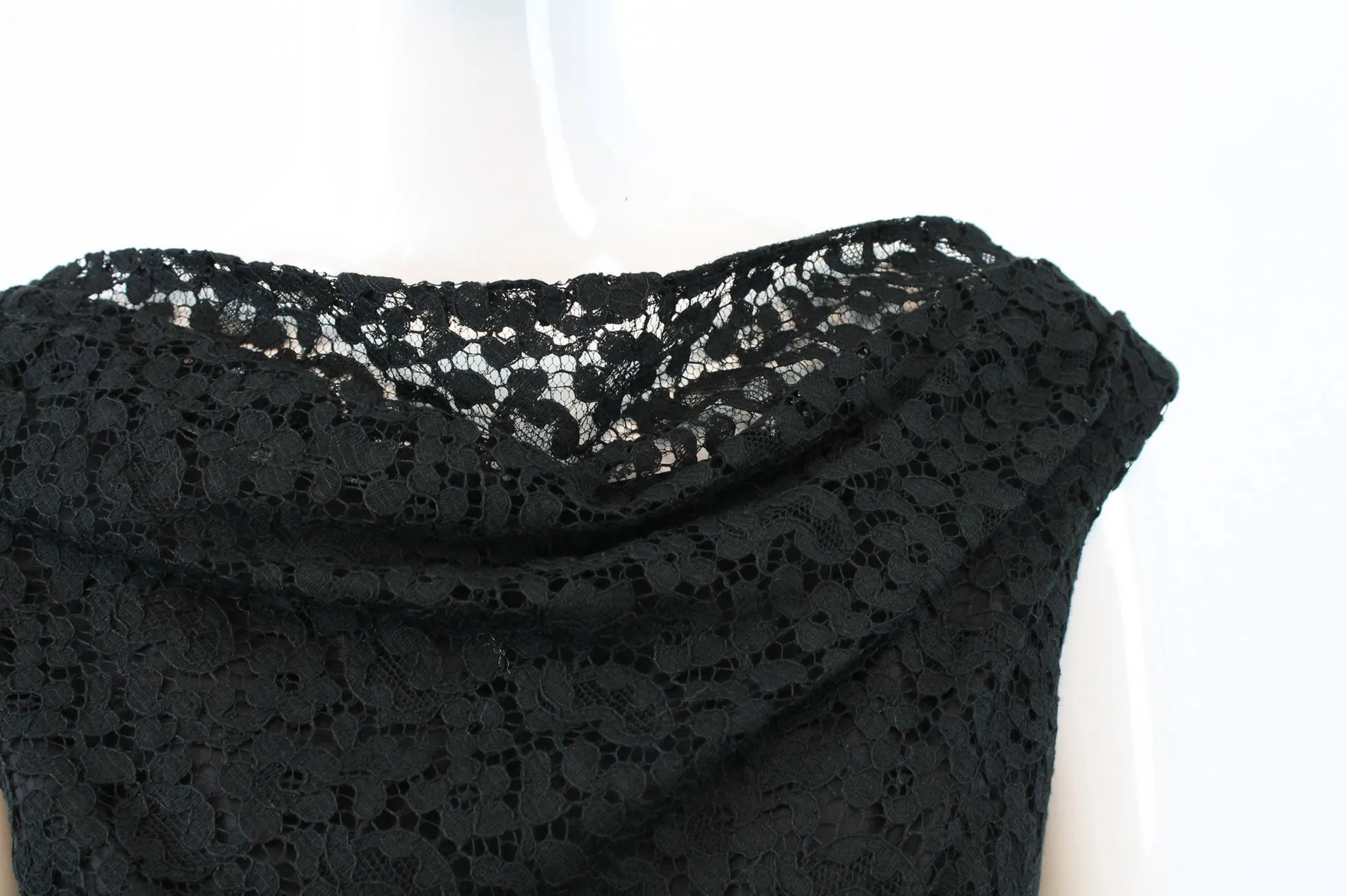 1950s Jonny Herbert  lace dress full skirt cocktail dress xs | new fall