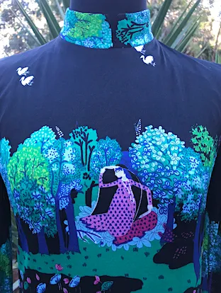 1970s Dress #C248  FREE AUS POSTAGE