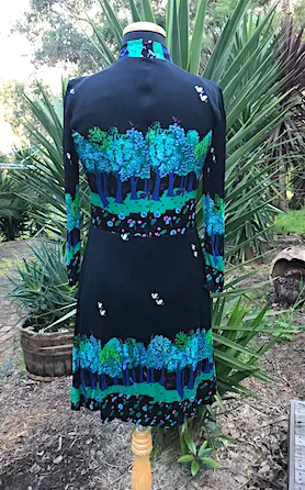 1970s Dress #C248  FREE AUS POSTAGE