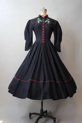 1980s KAREN ALEXANDER cowboy and lasso dress xs |  new fall