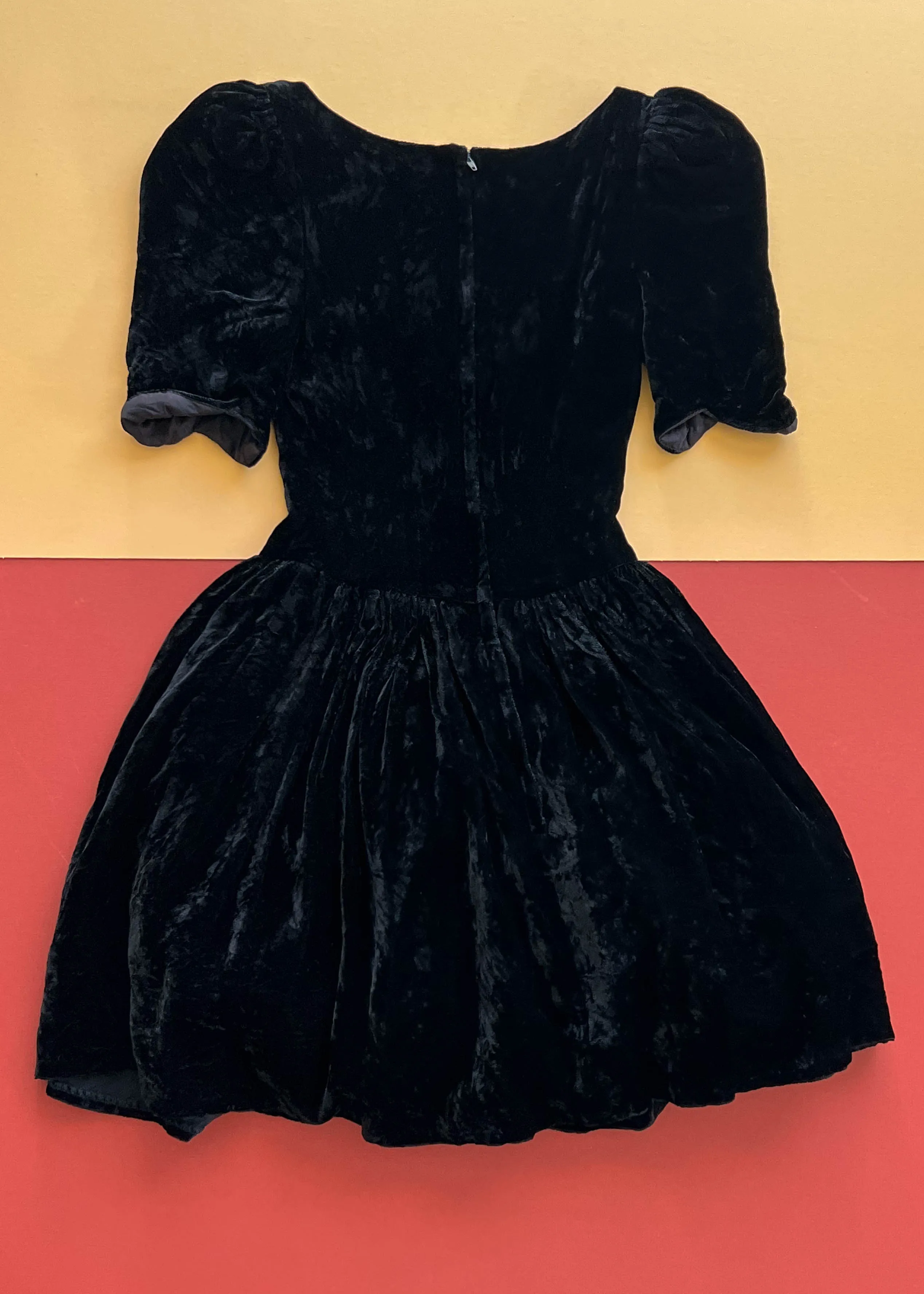 80's Velvet Mini Dress (XXS)