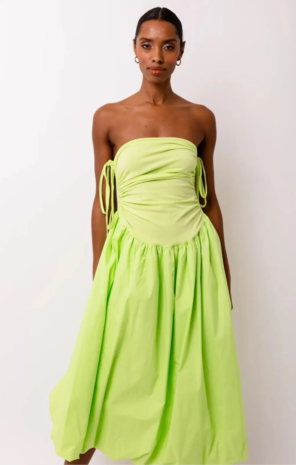 Amy Lynn Alexa Lime Puffball Dress