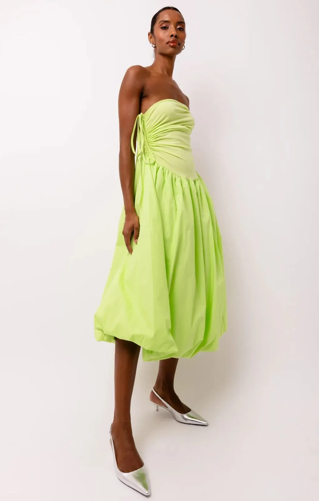 Amy Lynn Alexa Lime Puffball Dress