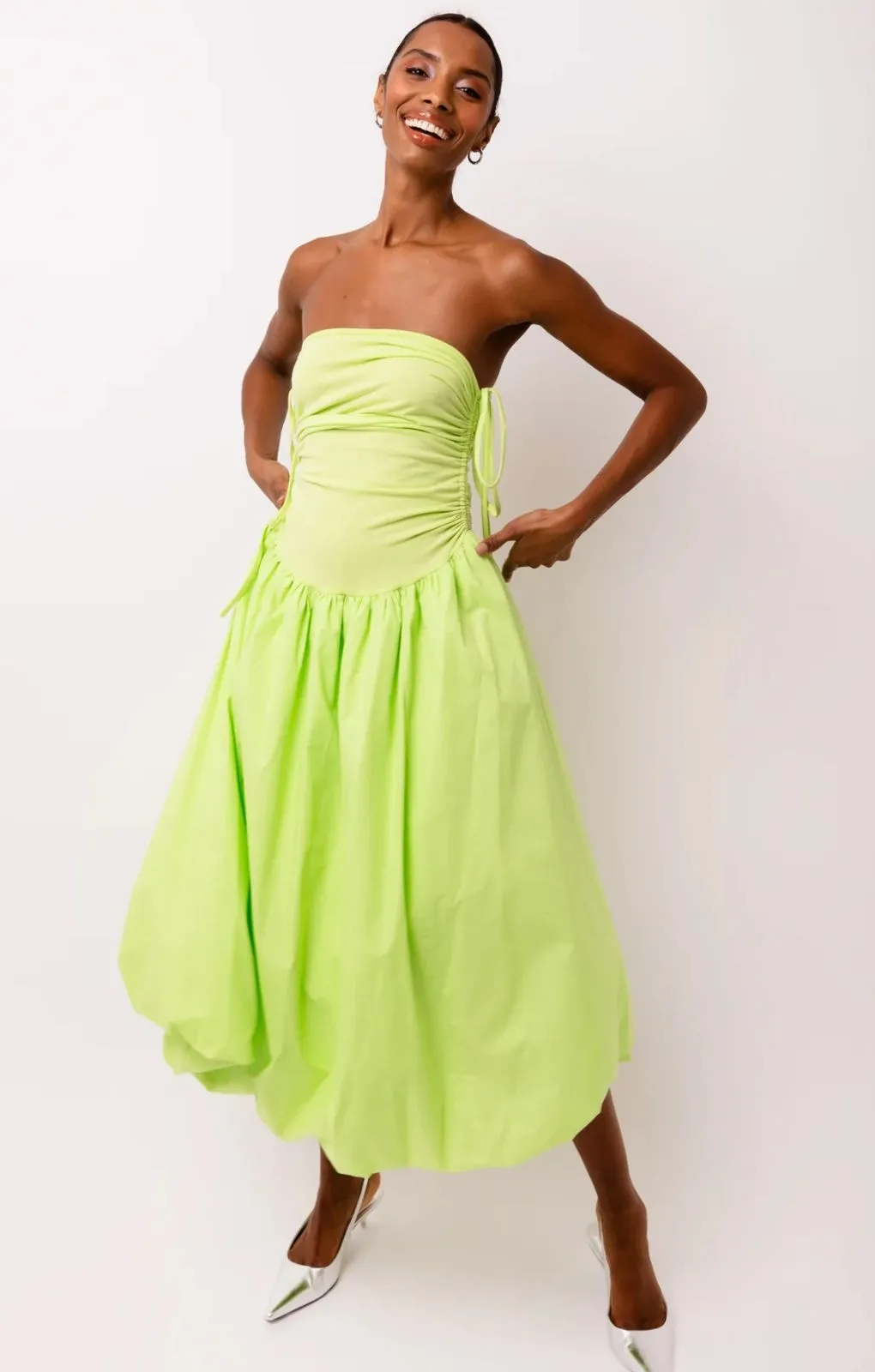 Amy Lynn Alexa Lime Puffball Dress
