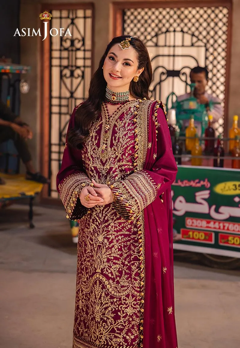 Asim Jofa Chamkeeli Festive Formals – AJKK-03 Embroidered Twisted Silk