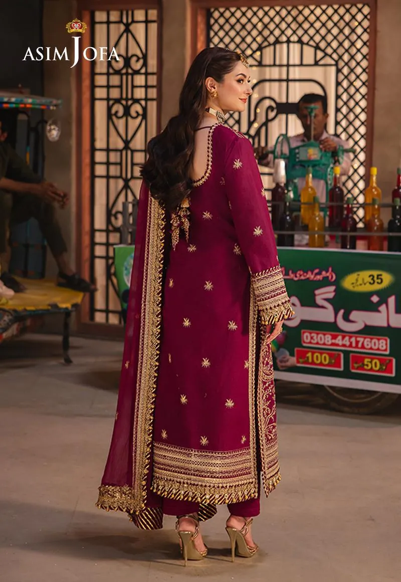 Asim Jofa Chamkeeli Festive Formals – AJKK-03 Embroidered Twisted Silk