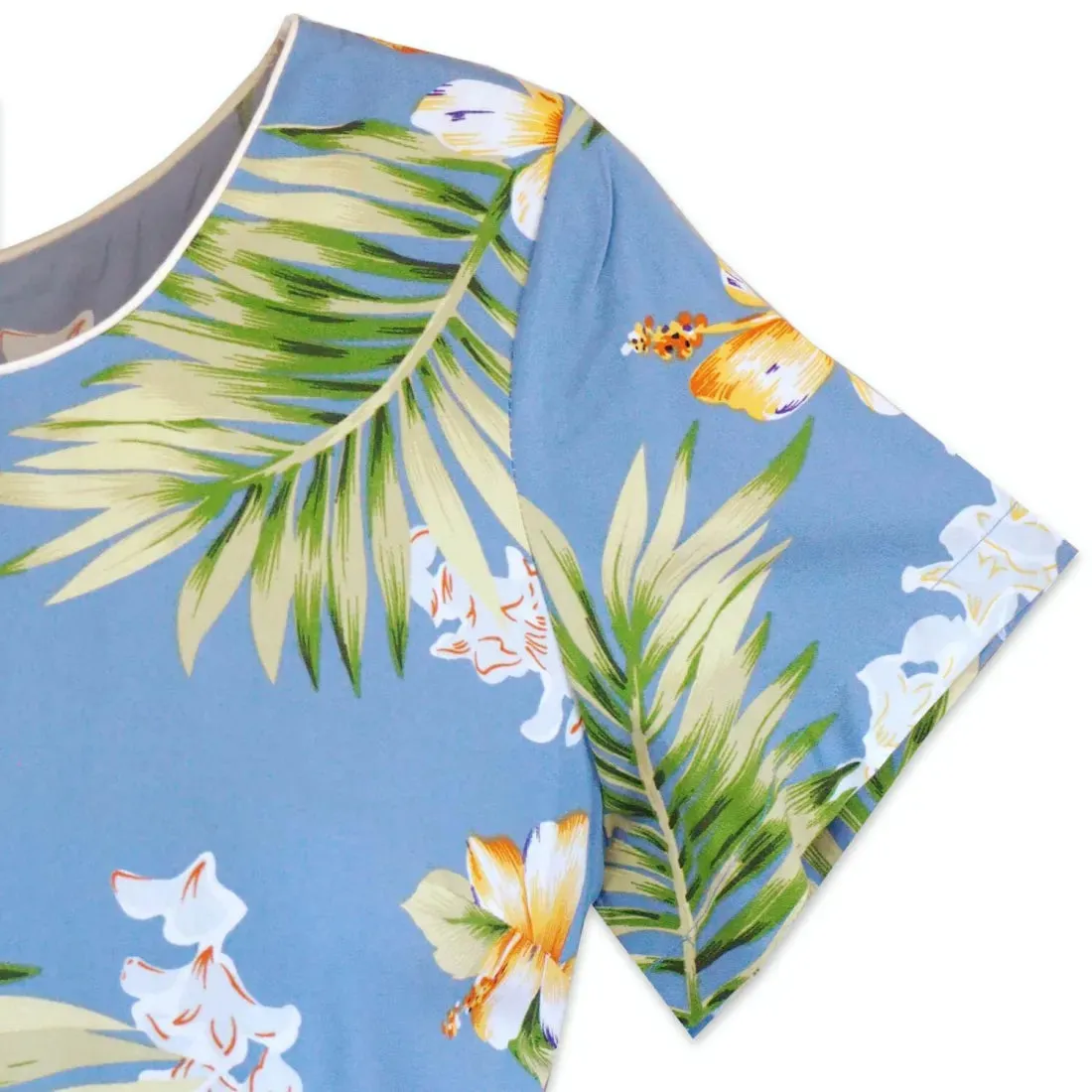 Atoll Blue Laka Hawaiian Dress