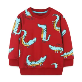 Baby Boy Cartoon Dinosaur Pattern Soft Cotton Quality Hoodie by MyKids-USA™
