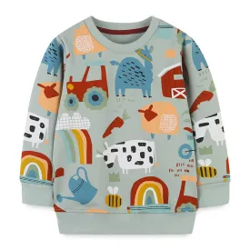 Baby Boy Cartoon Graphic Long Sleeve Hot Selling Hoodie by MyKids-USA™