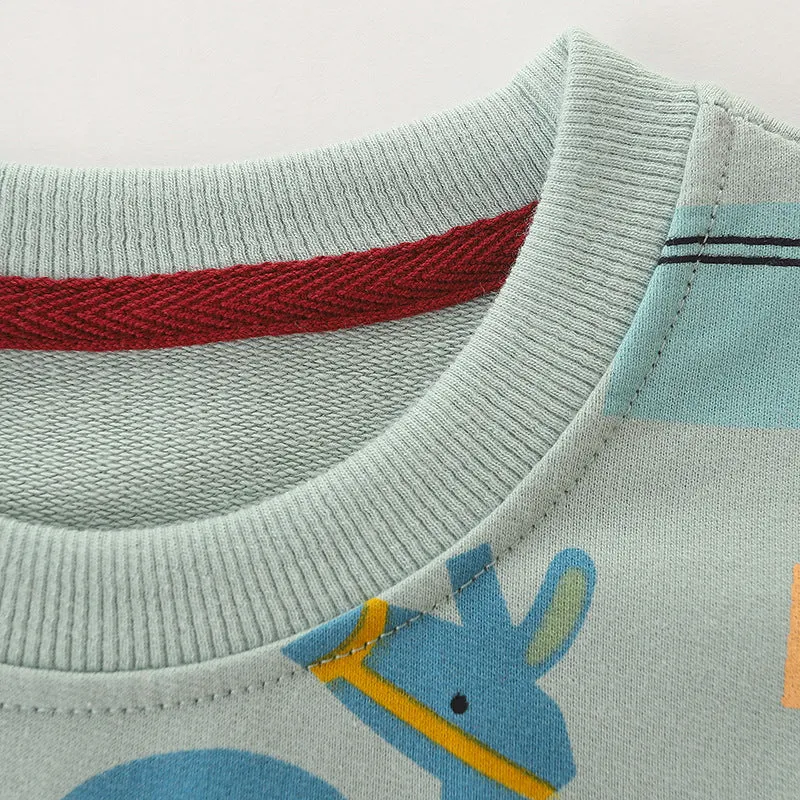 Baby Boy Cartoon Graphic Long Sleeve Hot Selling Hoodie by MyKids-USA™