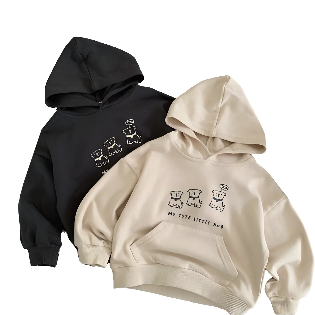 Boys Girls Spring and Autumn Hooded Sweatshirt