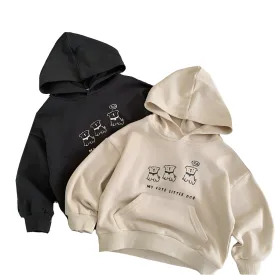 Boys Girls Spring and Autumn Hooded Sweatshirt