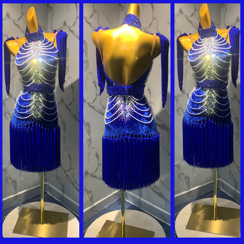 Brilliant Burst of Rhinestones Rhythm or Latin Ballroom Dance Dress