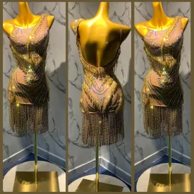 Bronze Beautiful and Bodacious Rhythm Or Latin Dress