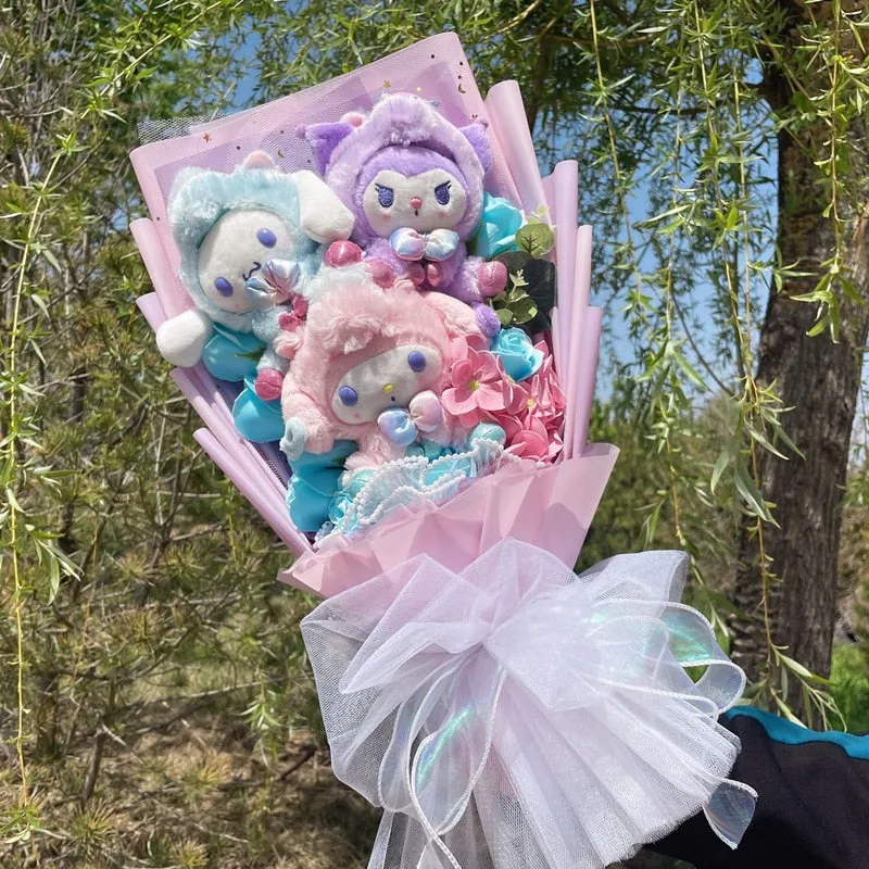 Cartoon Flowers Plush Bouquet