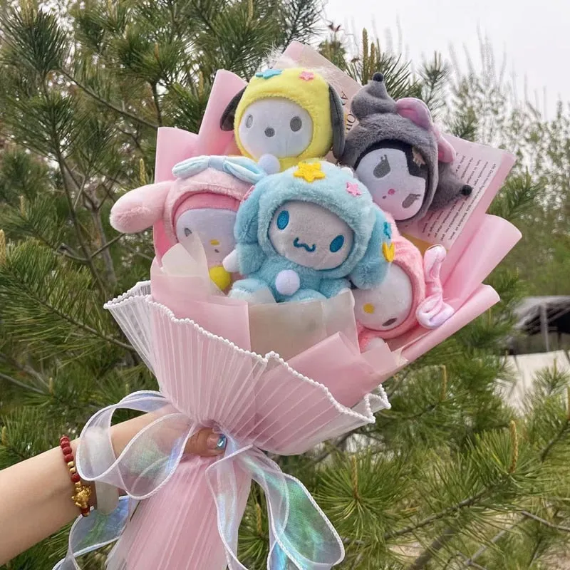 Cartoon Flowers Plush Bouquet
