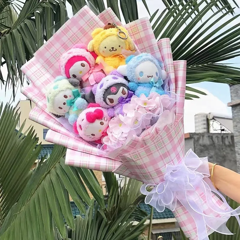 Cartoon Flowers Plush Bouquet