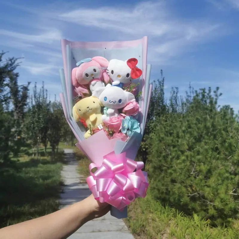 Cartoon Flowers Plush Bouquet