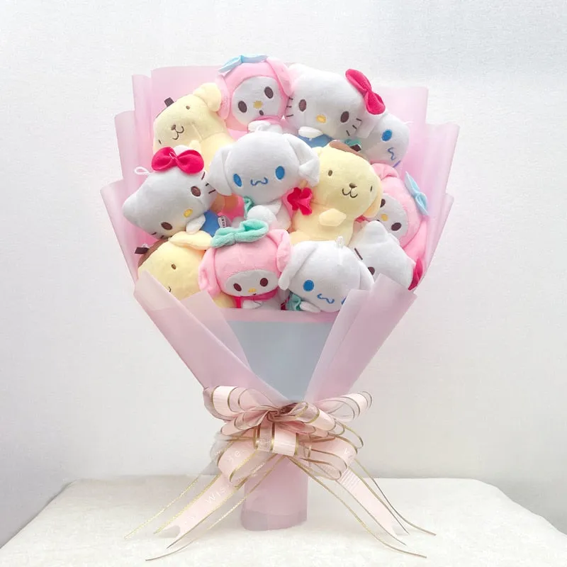 Cartoon Flowers Plush Bouquet