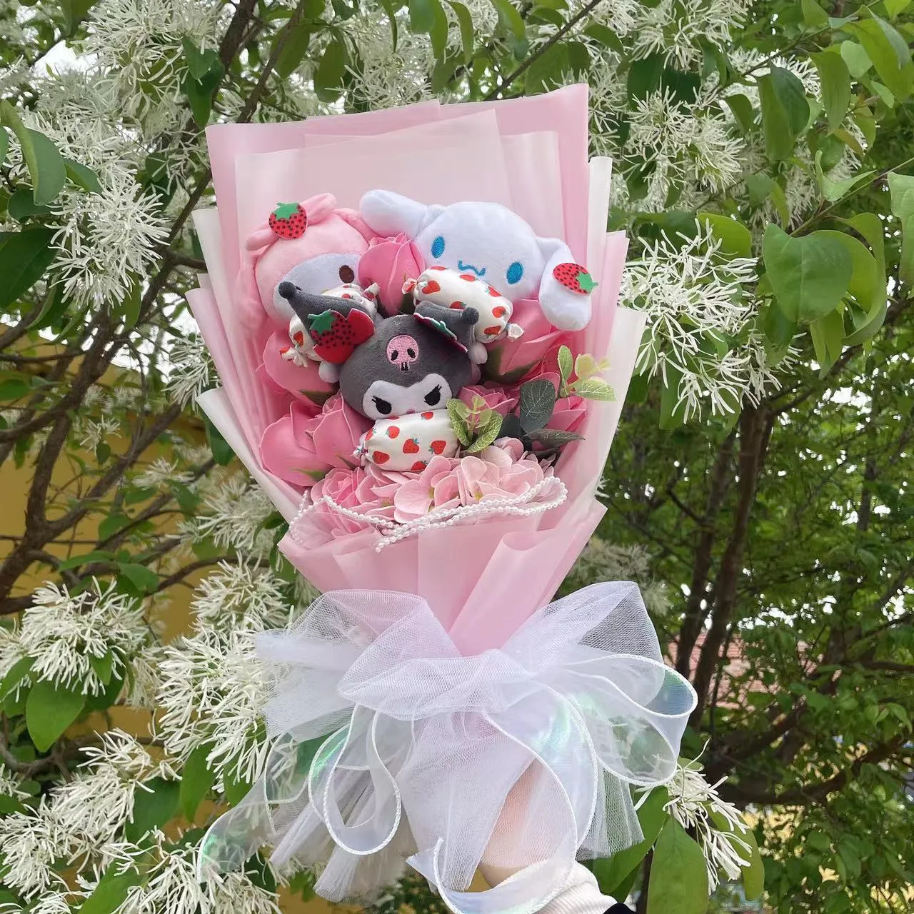Cartoon Flowers Plush Bouquet
