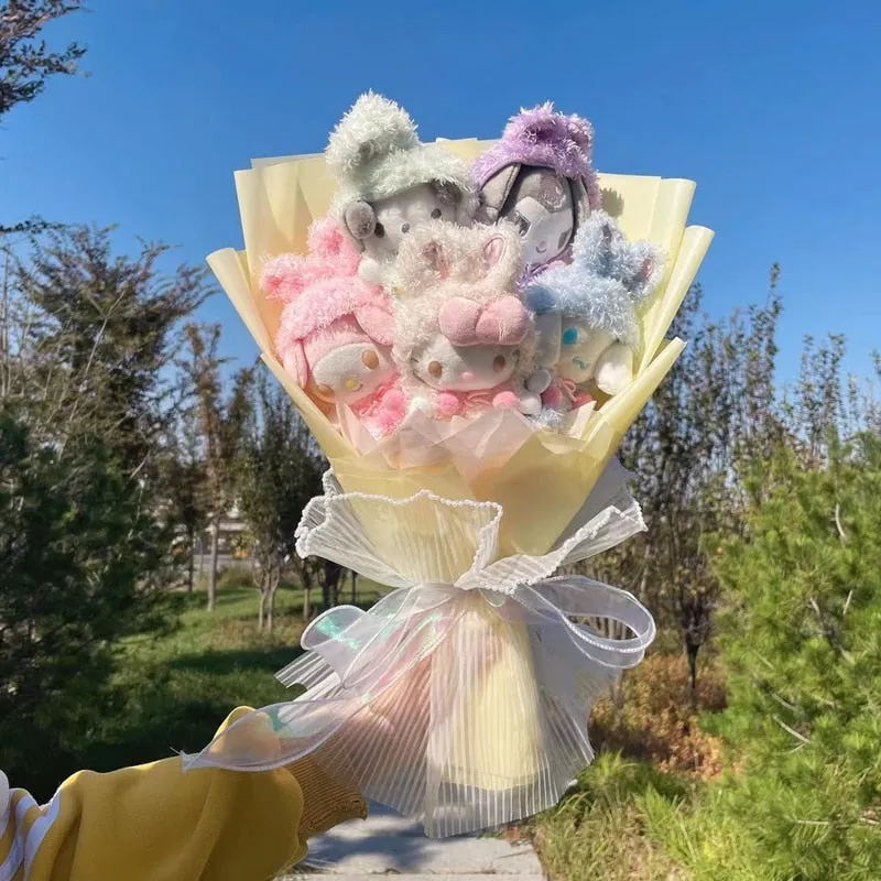 Cartoon Flowers Plush Bouquet