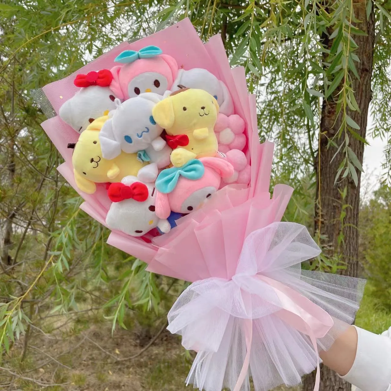 Cartoon Flowers Plush Bouquet