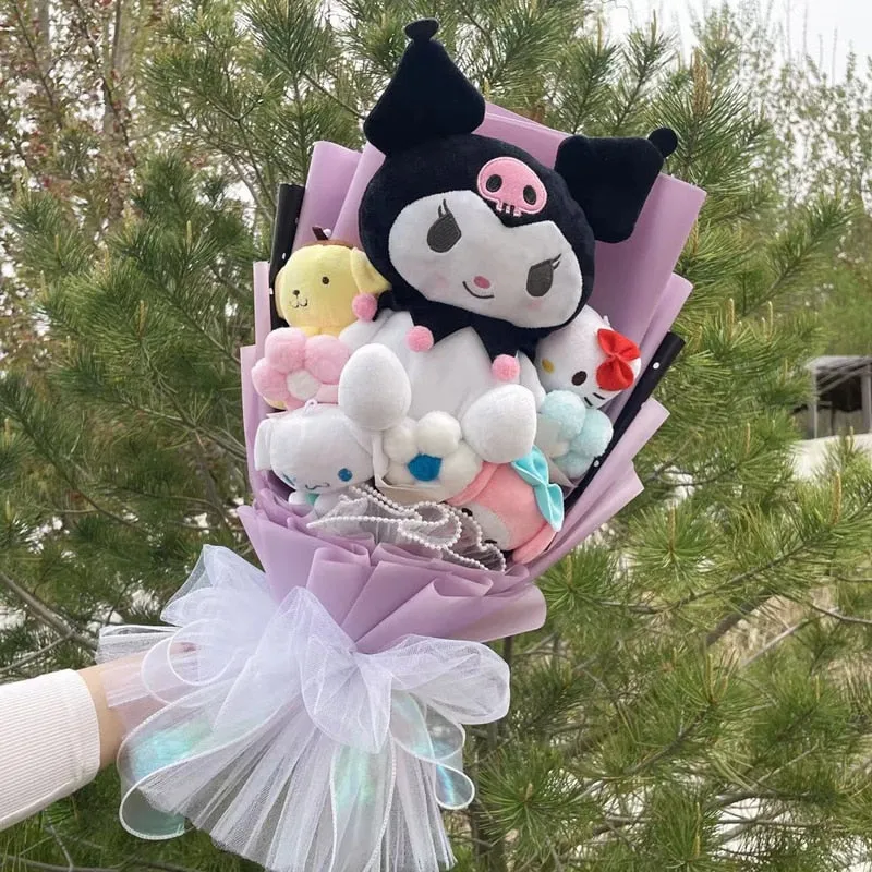 Cartoon Flowers Plush Bouquet