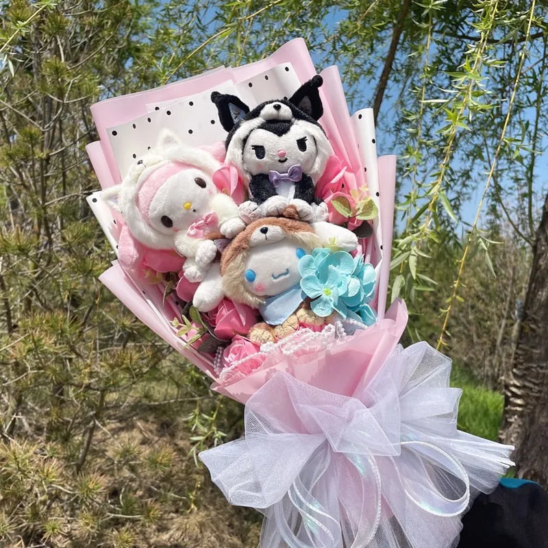 Cartoon Flowers Plush Bouquet