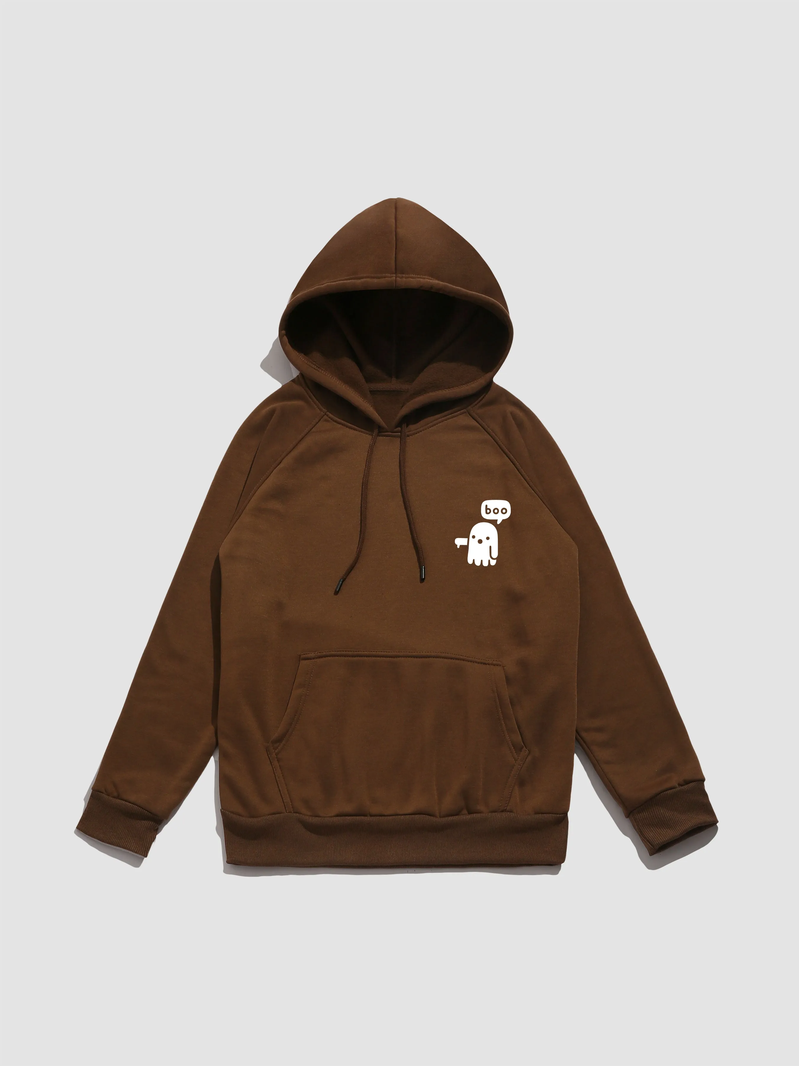 Cartoon Ghost Print Hoodie