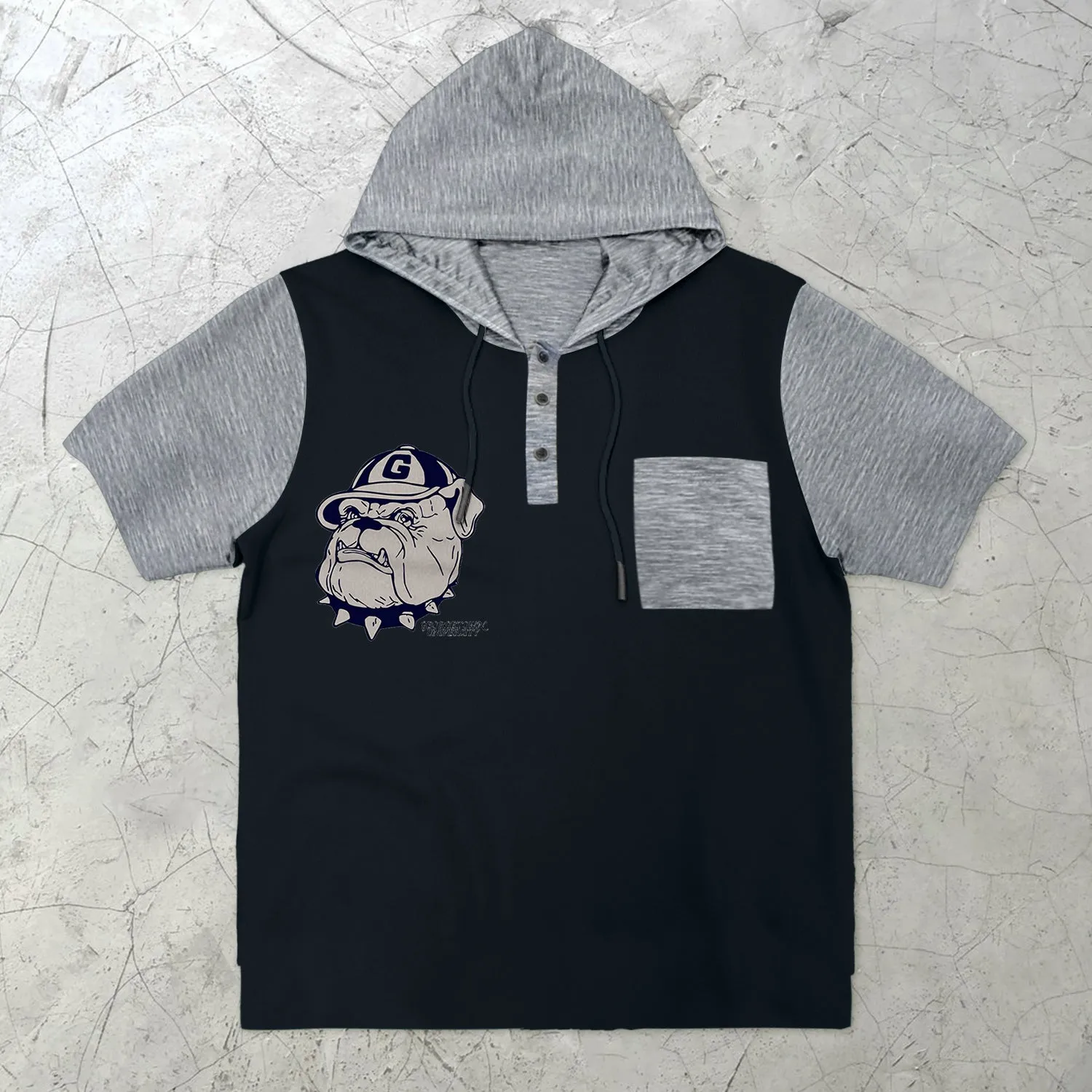 Cartoon Print Street Short Sleeve Hoodie