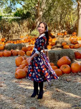 Catherine dress in bloom flowers