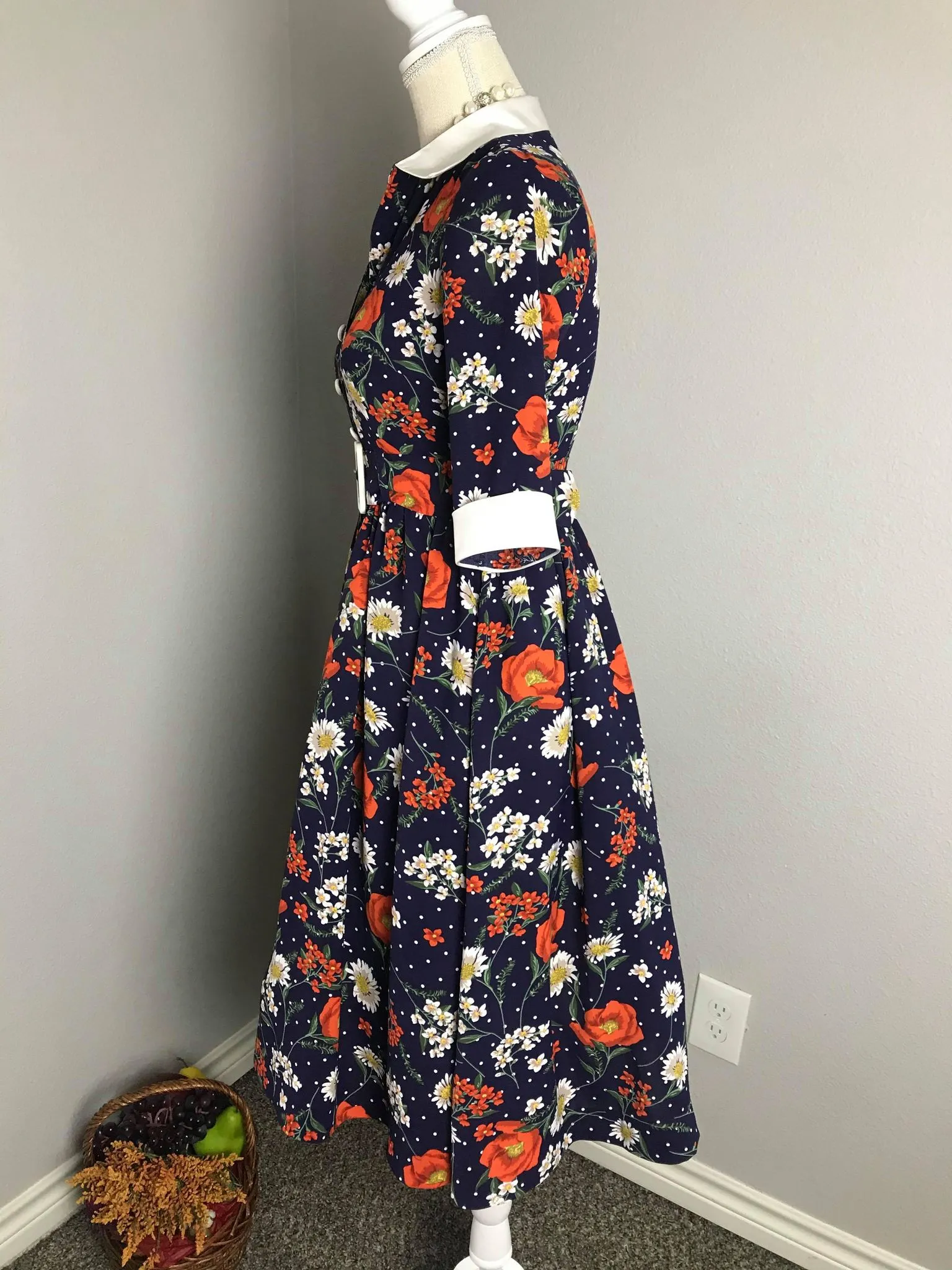 Catherine dress in bloom flowers