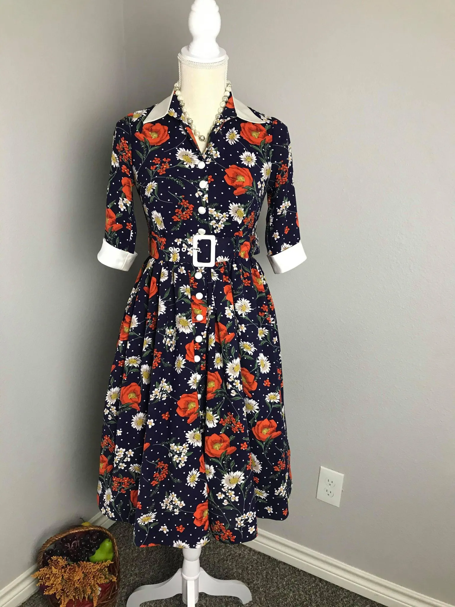 Catherine dress in bloom flowers