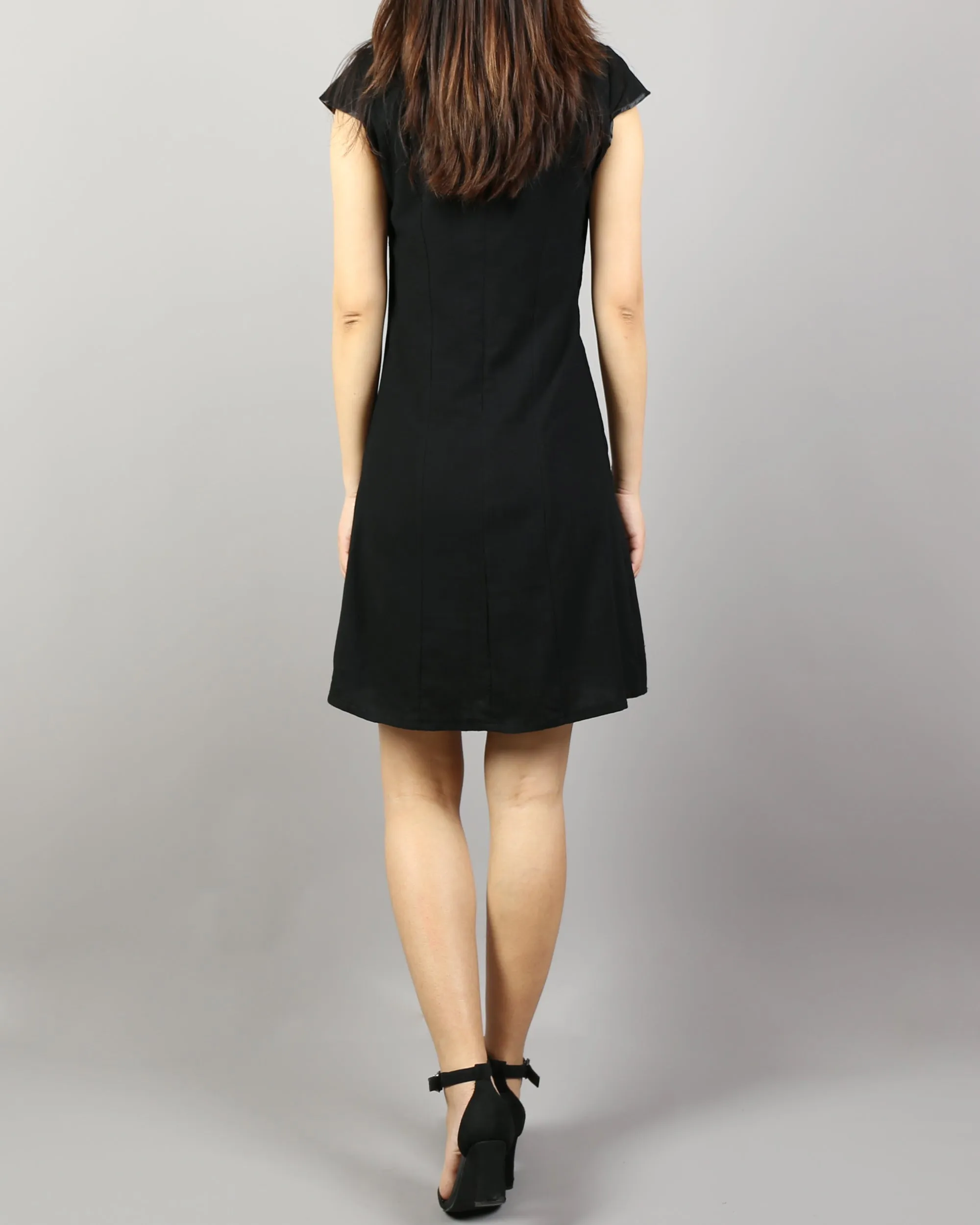 Cheongsam dress, Short sleeve dress, Linen dress, Chinese Vintage dress, Asian style lace dress, Modern Cheongsam, Qipao dress(Q1058)