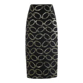 Colorblock Temperament Skirts For Women High Waist Patchwork Folds Tunic Slimming Vintage Skirt Female Fashion