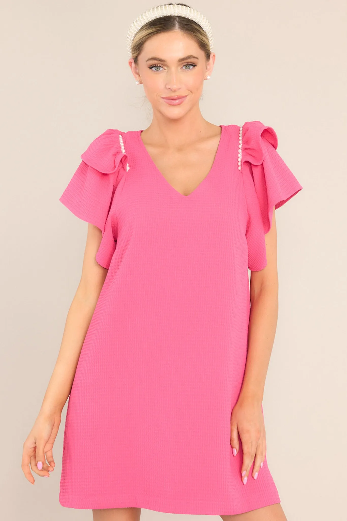 Dancing Through Life Hot Pink Mini Dress