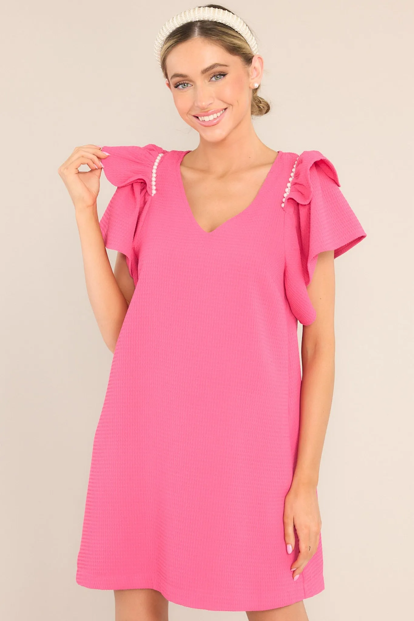 Dancing Through Life Hot Pink Mini Dress
