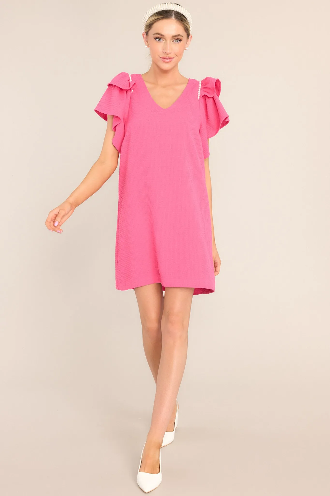 Dancing Through Life Hot Pink Mini Dress