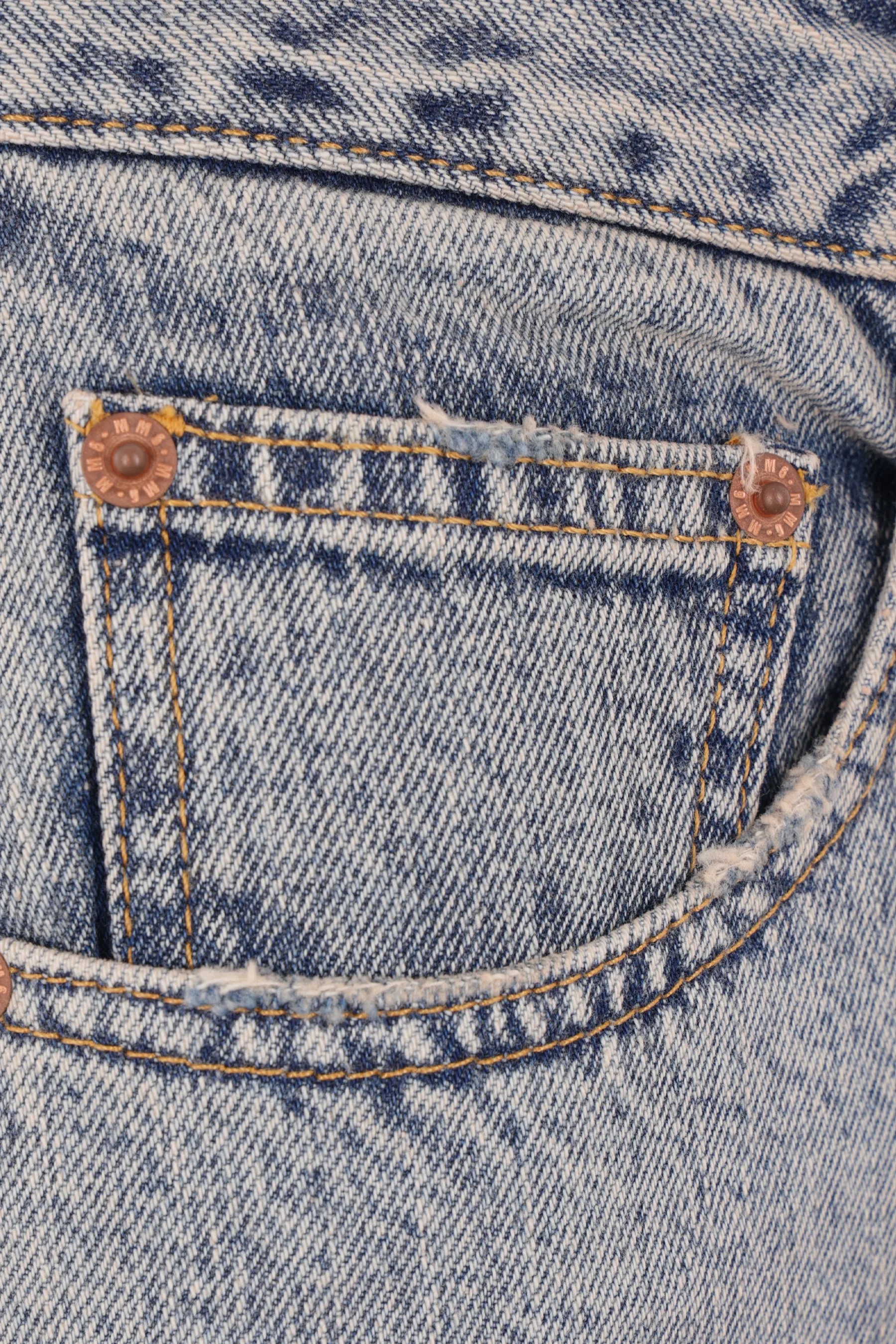 destructured denim skirt