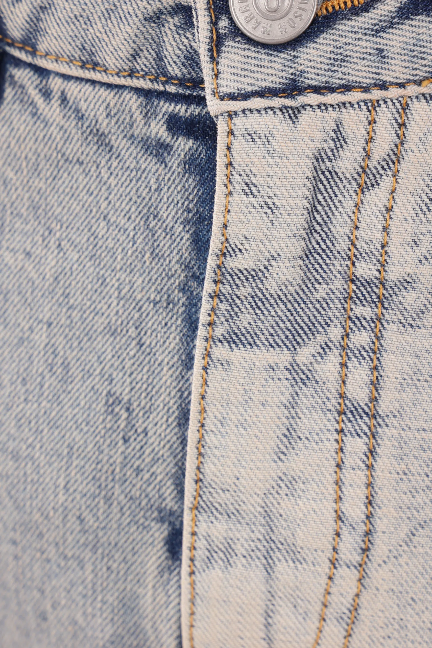 destructured denim skirt