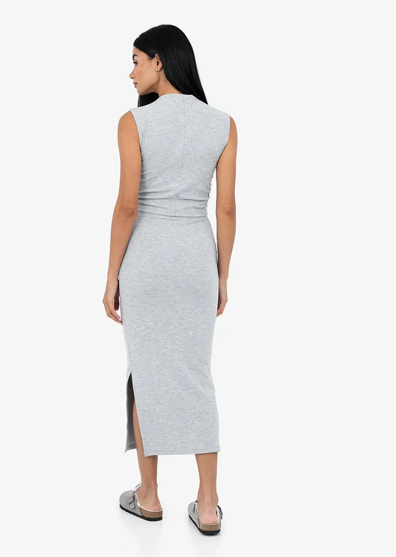 Effortless Tube Skirt Grey Marl