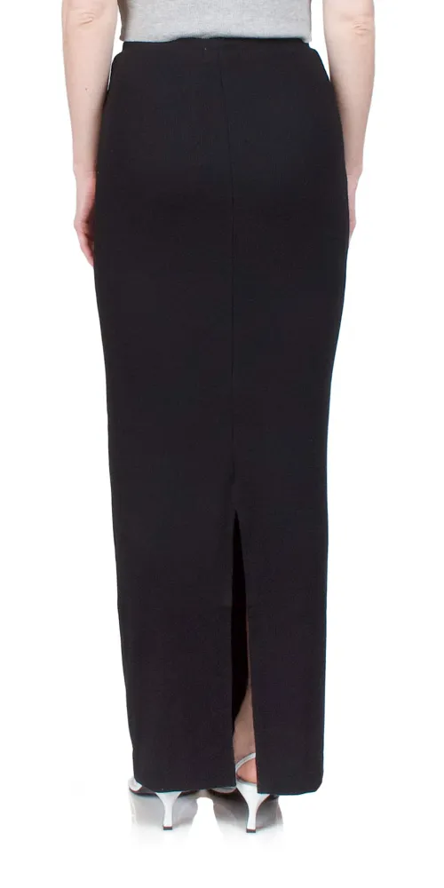 Emma Butter Rib Skirt Black