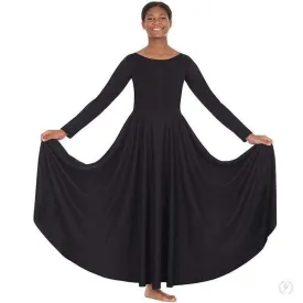 Eurotard Womens Simple Long Sleeve Praise Dress