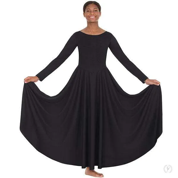 Eurotard Womens Simple Long Sleeve Praise Dress