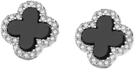 exquisite crown cuffs adorned with diamonds, four leaf flower earrings for women, cubic zirconia pentagonal star earrings, Thanksgiving birthday, and various holiday gifts