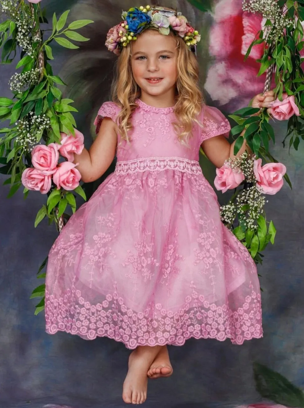 Fairytale Beginnings Floral Lace Dress