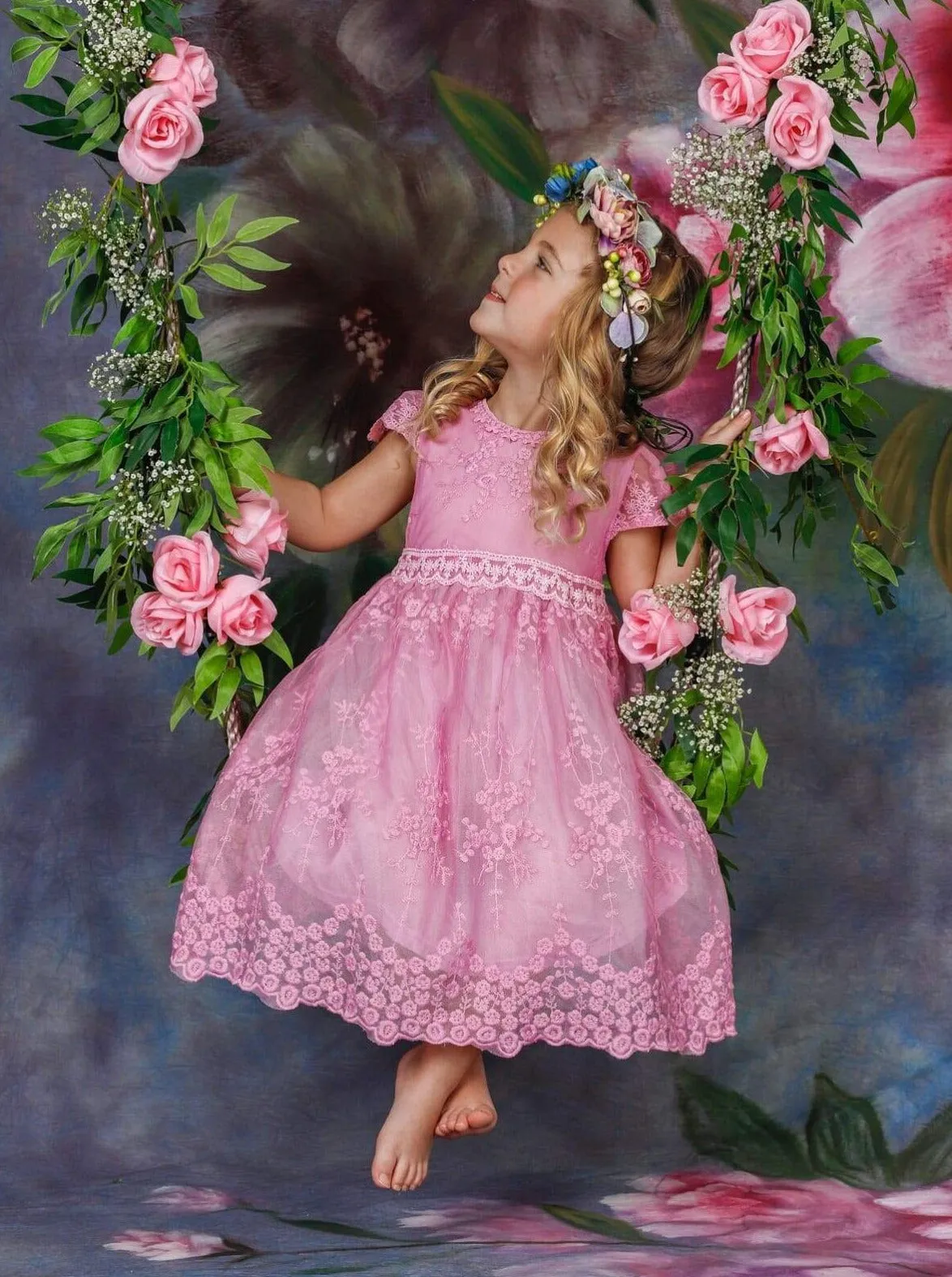 Fairytale Beginnings Floral Lace Dress